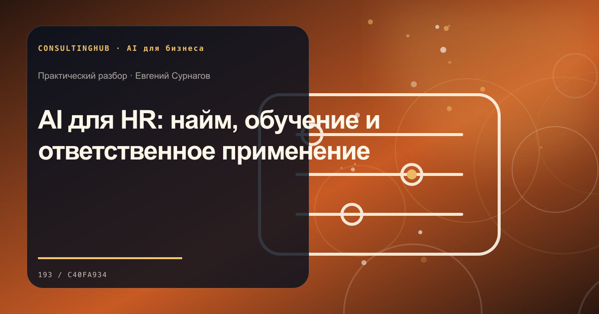 Команда проектирует безопасный AI-сценарий: AI для HR: найм, обучение и ответственное применение