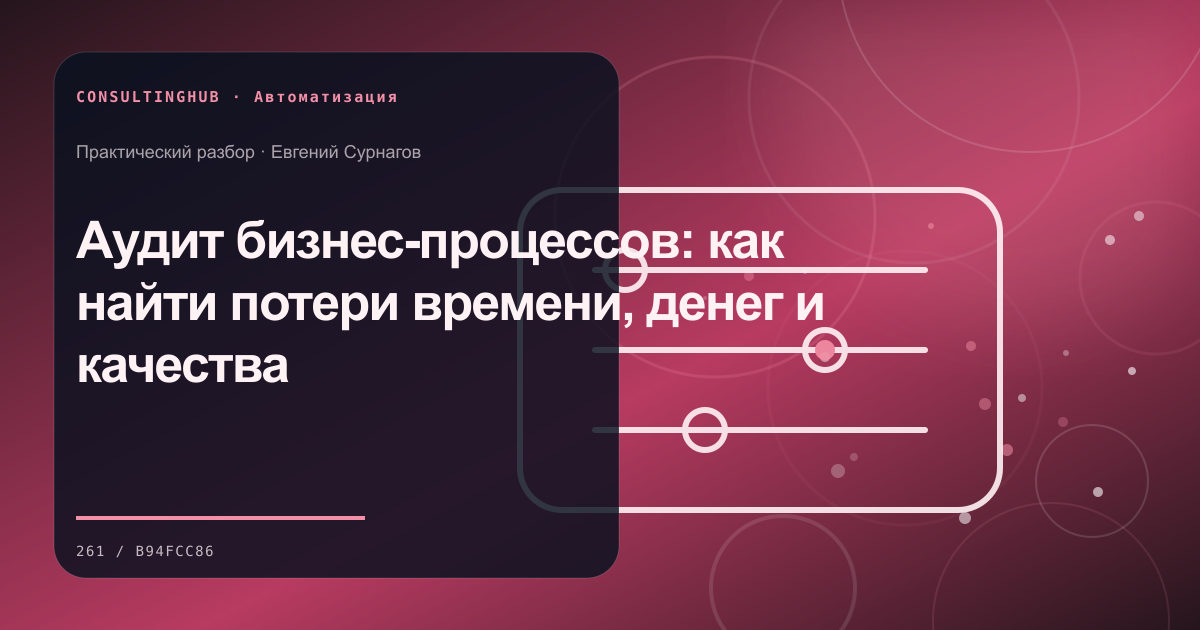 Команда настраивает автоматизацию бизнес-процессов: Аудит бизнес-процессов: как найти потери времени, денег и качества