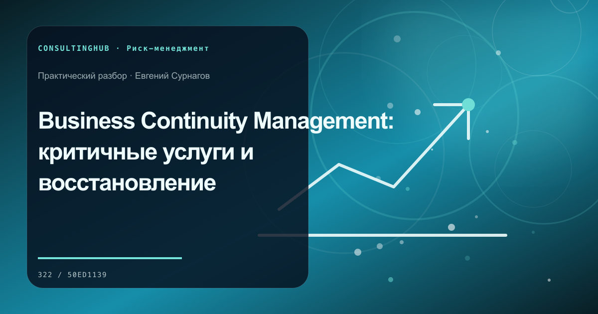 Команда анализирует сценарии бизнес-рисков: Business Continuity Management: критичные услуги и восстановление