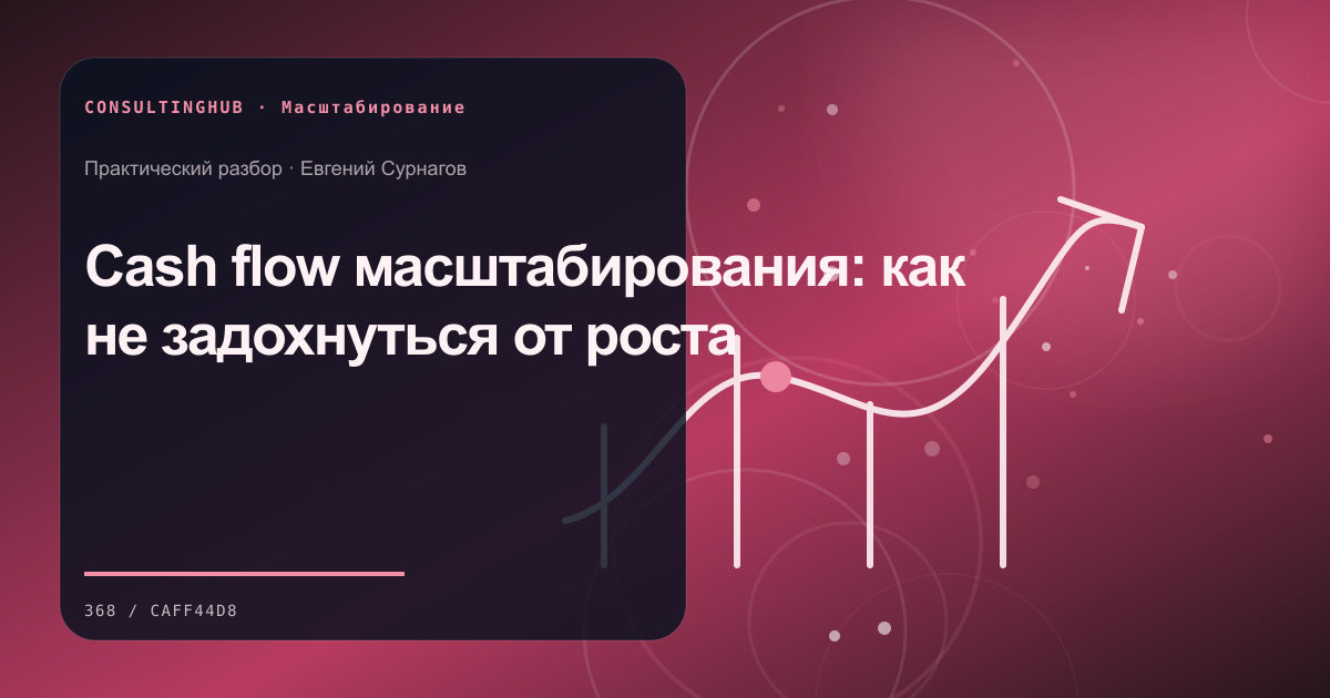 Руководители готовят модель масштабирования: Cash flow масштабирования: как не задохнуться от роста