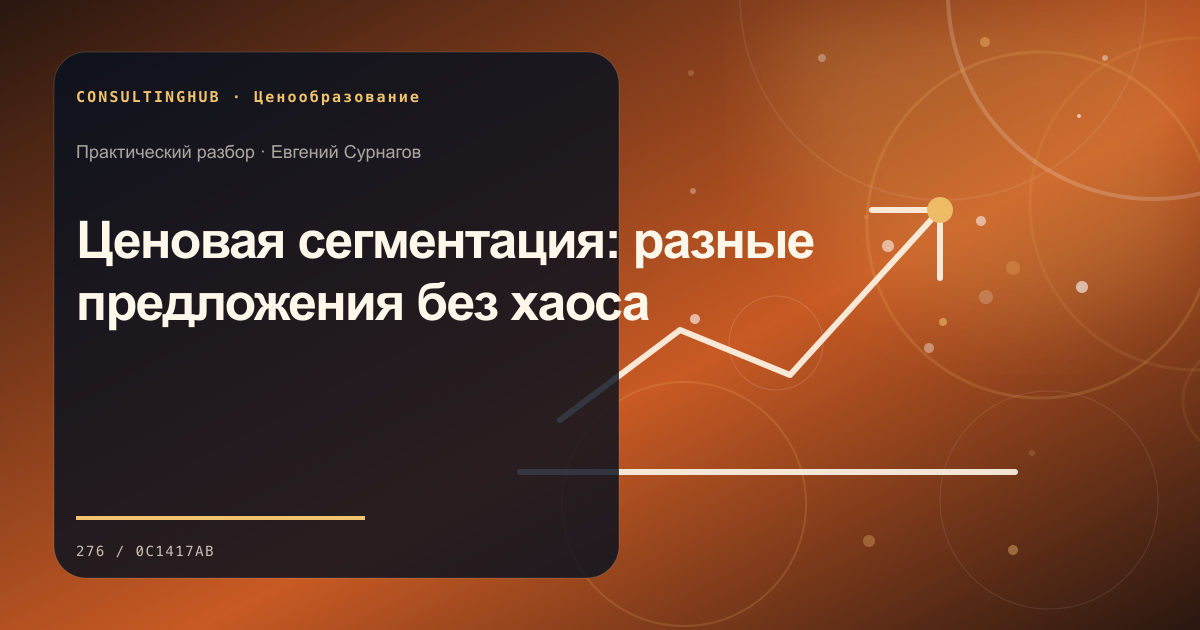 Команда анализирует цены и маржинальность: Ценовая сегментация: разные предложения без хаоса