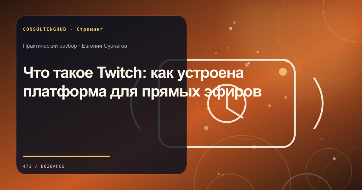 Редакционный процесс и продюсирование прямого эфира: что такое twitch; рабочая сессия по теме статьи