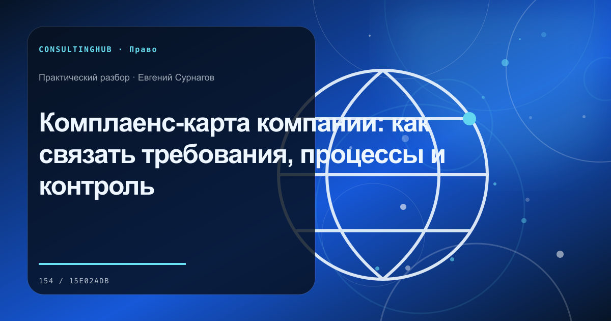 Юрист и управленческая команда разбирают договорные риски: комплаенс-карта; рабочая сессия по теме статьи