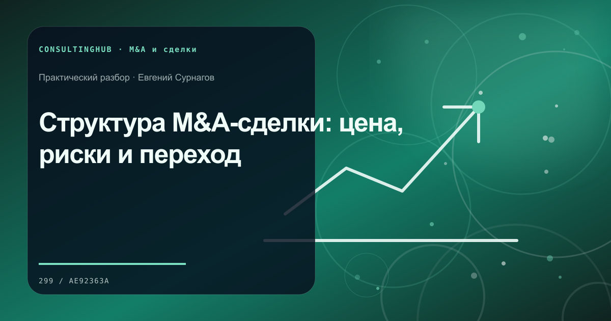 Структура M&A-сделки: цена, риски и переход