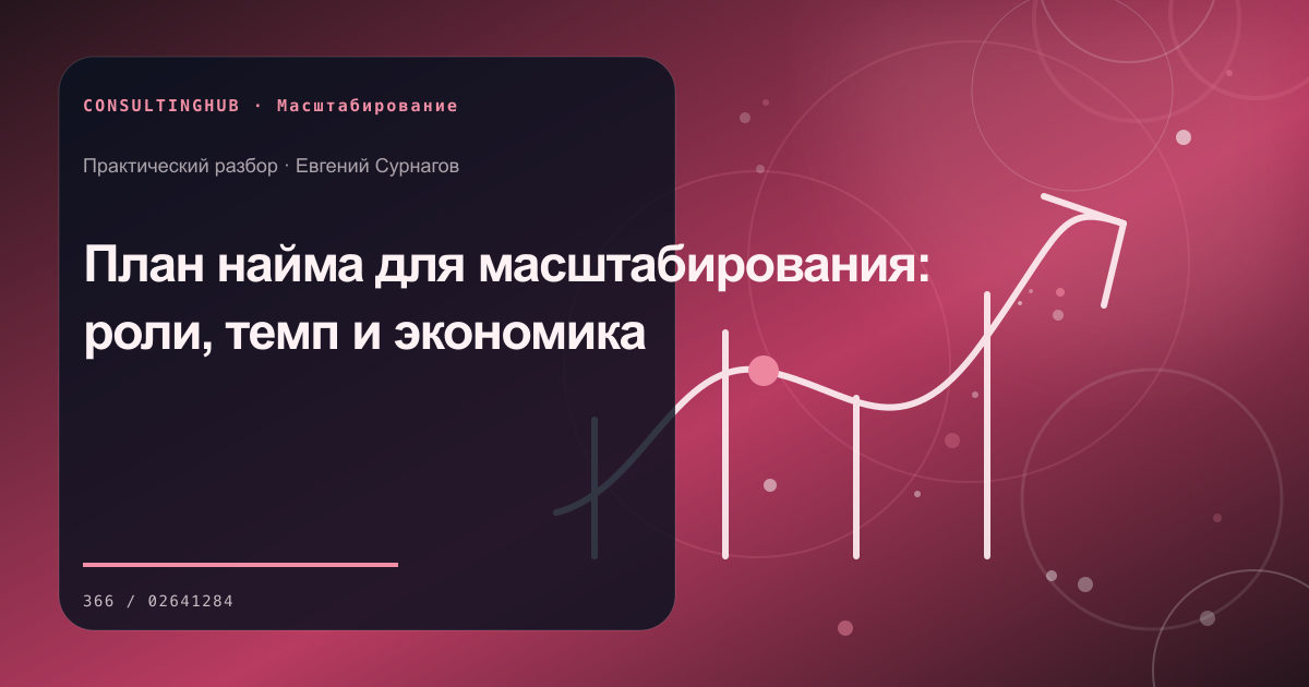 Руководители готовят модель масштабирования: План найма для масштабирования: роли, темп и экономика