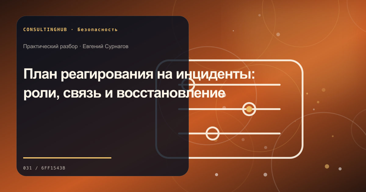Техническая команда разбирает цифровые риски и контроль доступа: реагирование на инциденты; рабочая сессия по теме статьи
