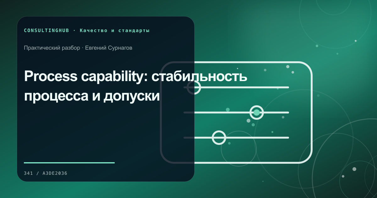 Команда разбирает данные качества и корректирующие действия: способность процесса; рабочая сессия по теме статьи