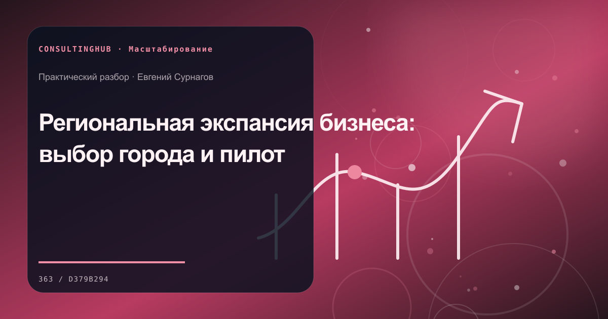 Руководители готовят модель масштабирования: Региональная экспансия бизнеса: выбор города и пилот