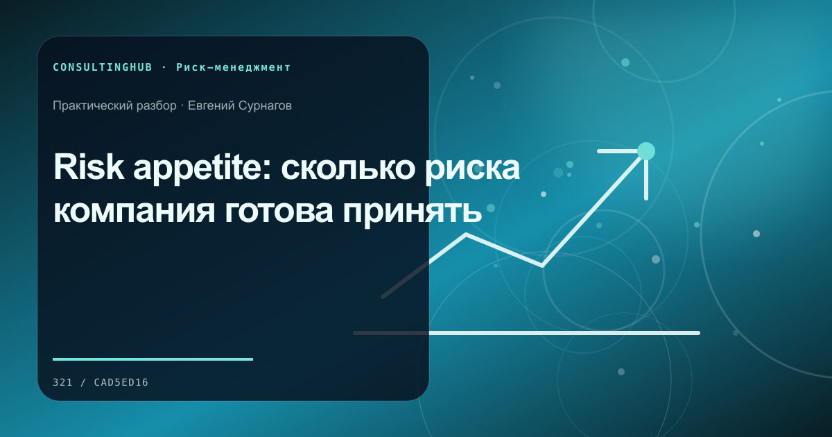 Управленческая команда анализирует сценарии бизнес-рисков: риск-аппетит; рабочая сессия по теме статьи