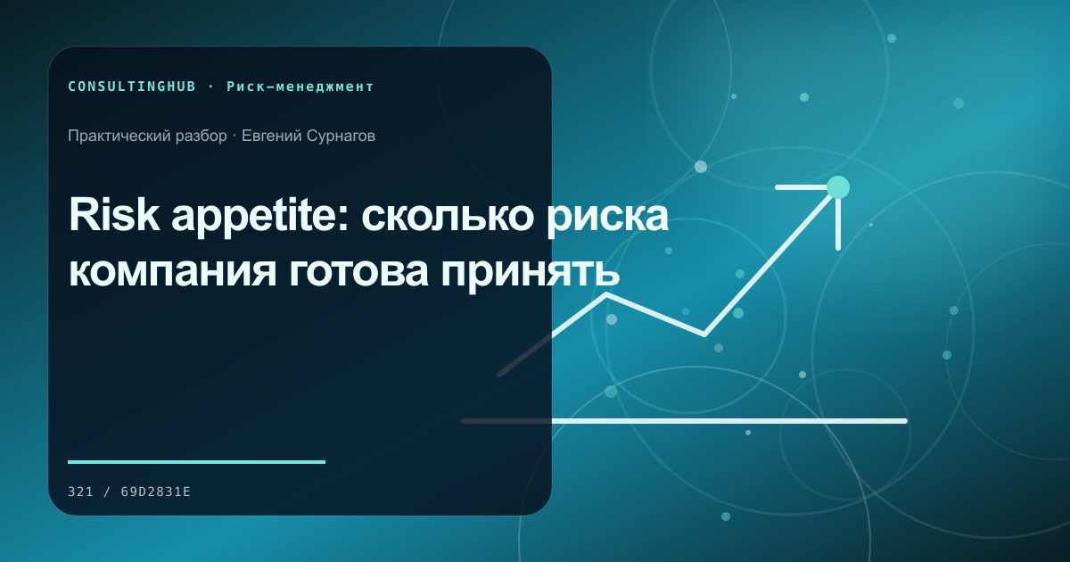 Команда анализирует сценарии бизнес-рисков: Risk appetite: сколько риска компания готова принять