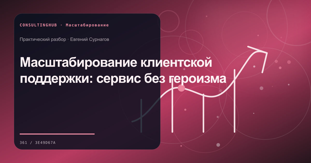 Руководители готовят модель масштабирования: Масштабирование клиентской поддержки: сервис без героизма