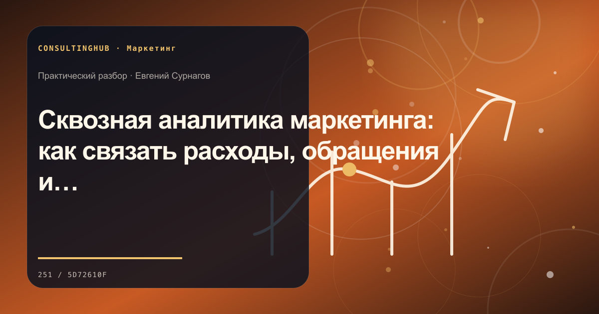 Маркетинговая команда планирует кампанию: Сквозная аналитика маркетинга: как связать расходы, обращения и выручку