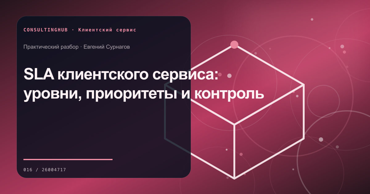 Команда проектирует клиентский сервис: SLA клиентского сервиса: уровни, приоритеты и контроль