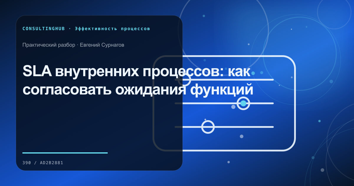 Операционная команда анализирует бизнес-процесс: SLA внутренних процессов: как согласовать ожидания функций