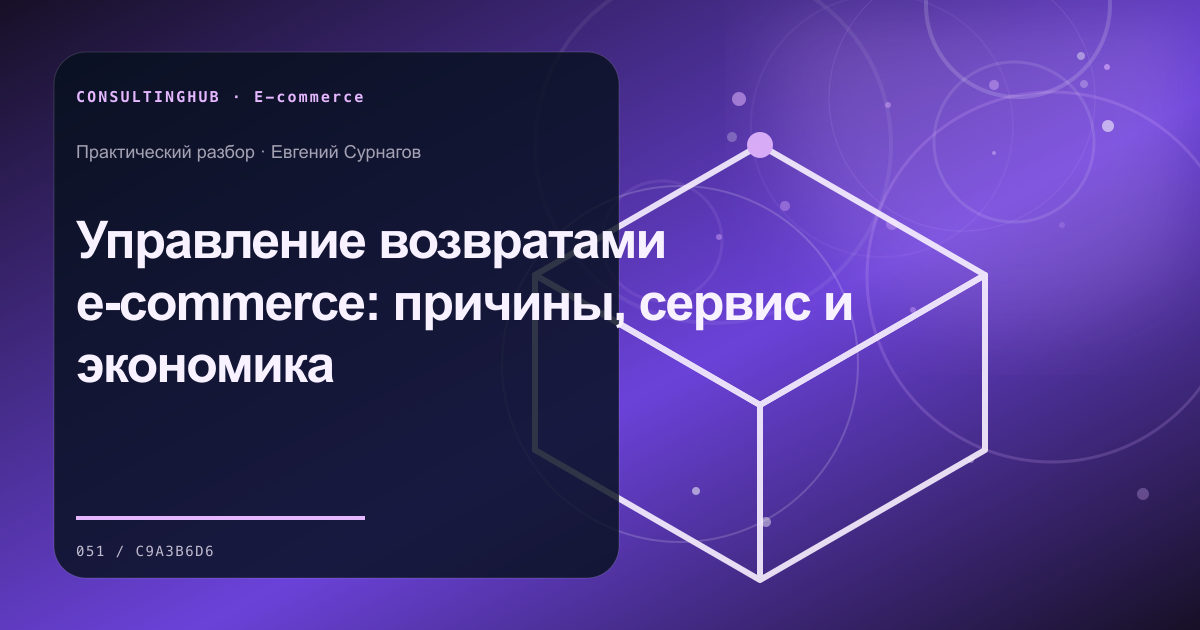 E-commerce команда анализирует воронку и экономику: Управление возвратами e-commerce: причины, сервис и экономика